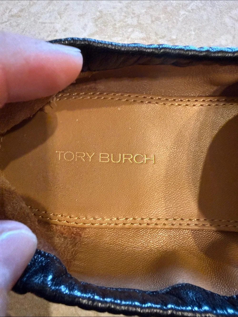 Tory Burch Ballet Loafers in Perfect Black size 6.5